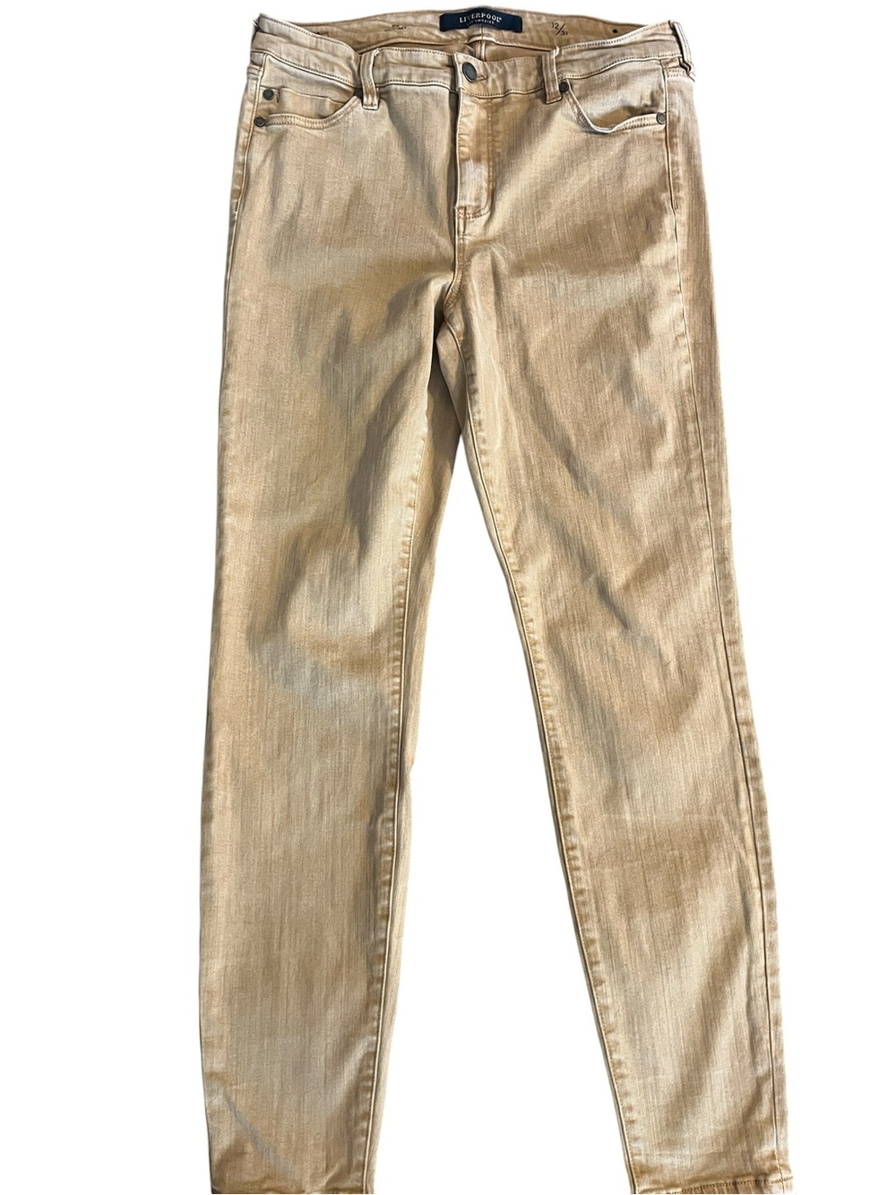 Liverpool Los Angeles Woman’s Skinny Jeans in Mustard/ Gold Size 12/31